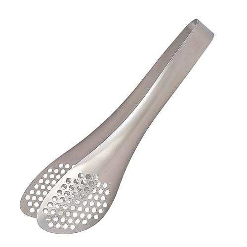 Yanagi Sori Stainless Steel Perforated Tongs