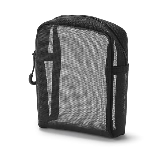 Muji mesh pouch (flat zippered)
